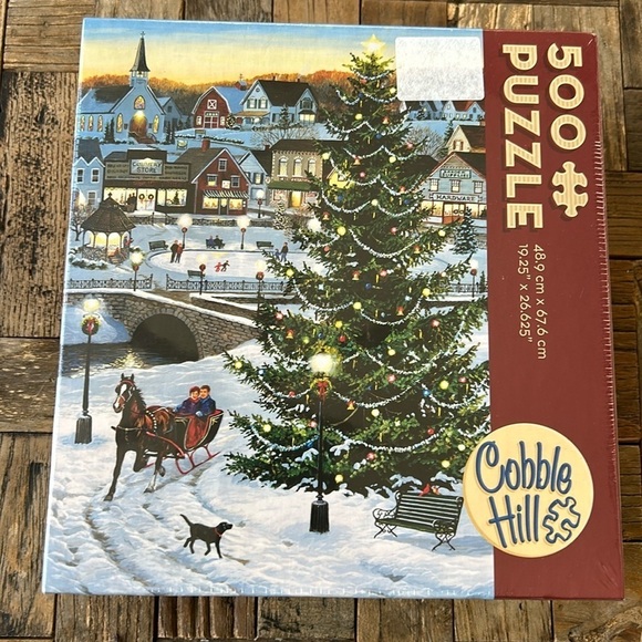 Cobble Hill Village Tree 500 Piece Puzzle NWT - Picture 1 of 7